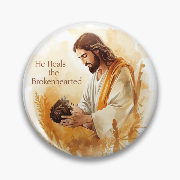 Item preview, He Heals the Brokenhearted designed and sold by Darcy'sArtfortheHeart.