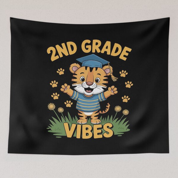 Item preview, 2nd-Grade Tiger Animal Back-to-School Second-Grader designed and sold by JulienAureo.