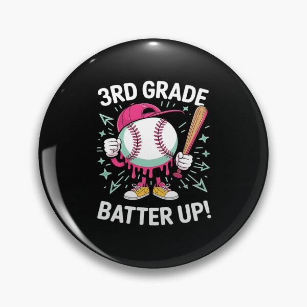 Item preview, 3rd Grade Batter Up Back To School Baseball Player designed and sold by JulienAureo.