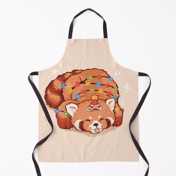 Item preview, Cute Red Panda with Christmas Lights designed and sold by Peach Frog.