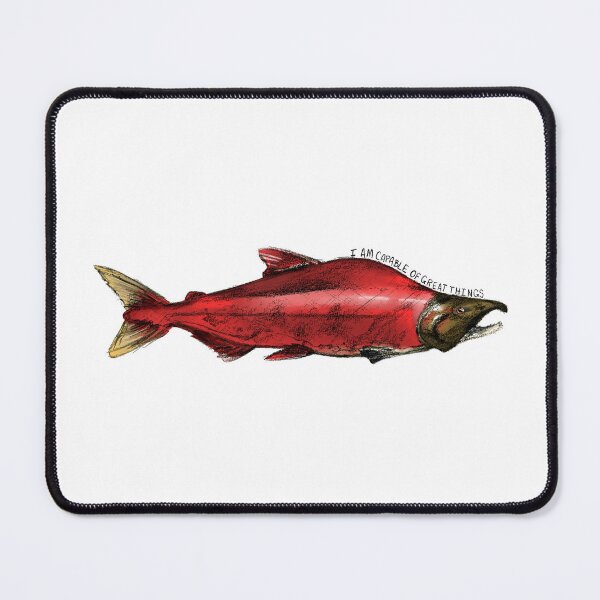 Item preview, Sockeye Salmon with Quote designed and sold by a-rayneart.