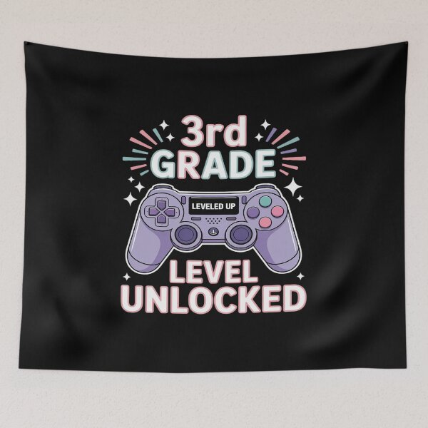 Item preview, 3rd Grade Level Unlocked – Gamer Back to School designed and sold by JulienAureo.