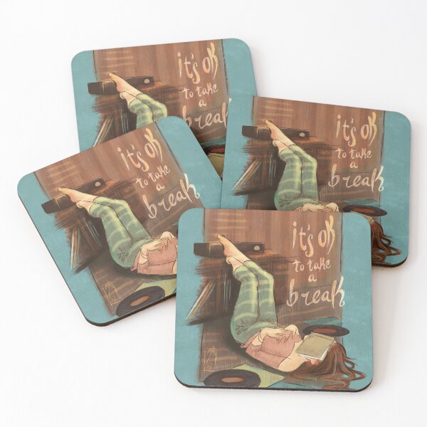 Item preview, “It’s OK to Take a Break” Retro Painting designed and sold by DanniDan.