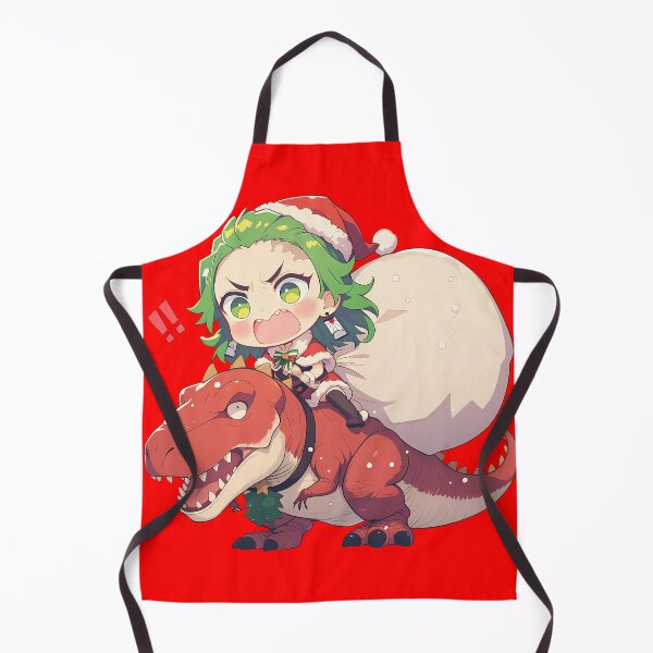 Item preview, Daki Christmas Dinosaur Santa Ride Demon Slayer Anime designed and sold by TorbenKuhano.