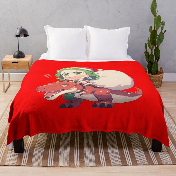 Item preview, Daki Christmas Dinosaur Santa Ride Demon Slayer Anime designed and sold by TorbenKuhano.