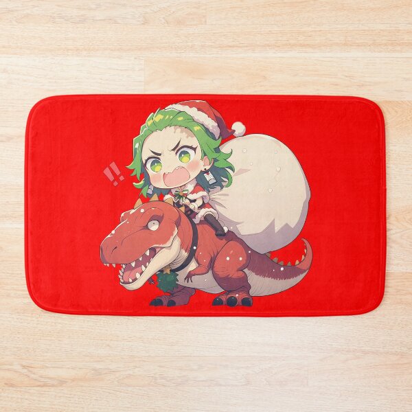 Item preview, Daki Christmas Dinosaur Santa Ride Demon Slayer Anime designed and sold by TorbenKuhano.