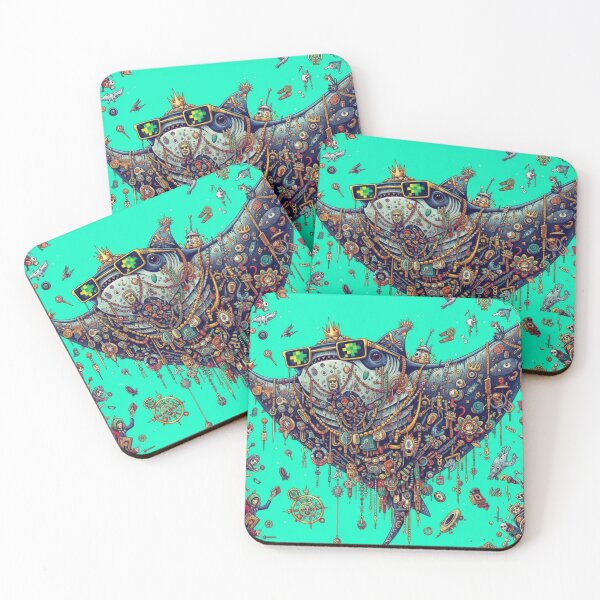 Item preview, Neon Chaos Chronicles - Manta Ray designed and sold by PeodeesCrazy.