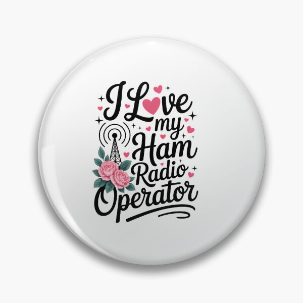 Item preview, I Love My Ham Radio Operator Womens Ham Radio Operator designed and sold by PunkNation-Arts.