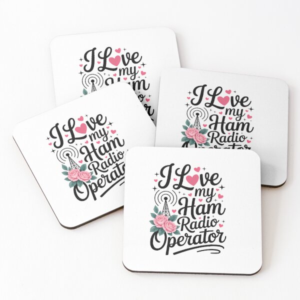 Item preview, I Love My Ham Radio Operator Womens Ham Radio Operator designed and sold by PunkNation-Arts.