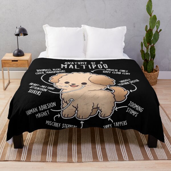 Item preview, Cream Maltipoo Dog Anatomy designed and sold by Clara Hollins.