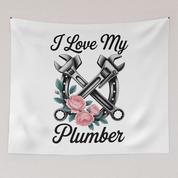 Item preview, I Love My Plumber Funny Plumber Wife designed and sold by PunkNation-Arts.