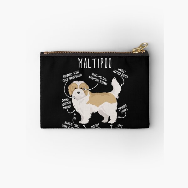Item preview, Cream and White Maltipoo Dog Anatomy designed and sold by Clara Hollins.