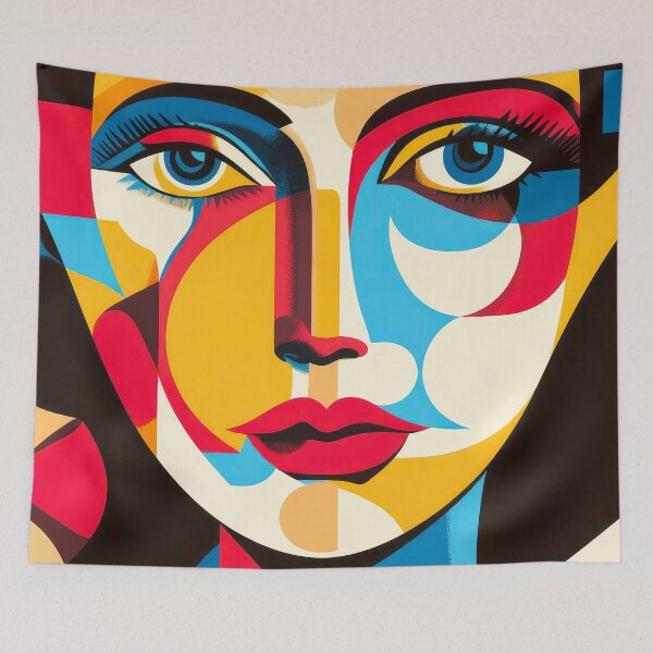 Item preview, Nothing Left To Lose: Abstract Face Cubism-Style  designed and sold by DEC02.