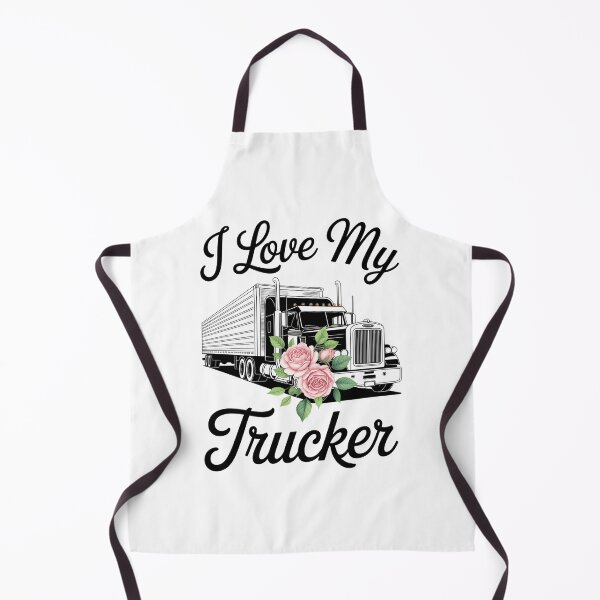 Item preview, I Love My Trucker Funny Truck Driver Wife Girlfriend designed and sold by PunkNation-Arts.
