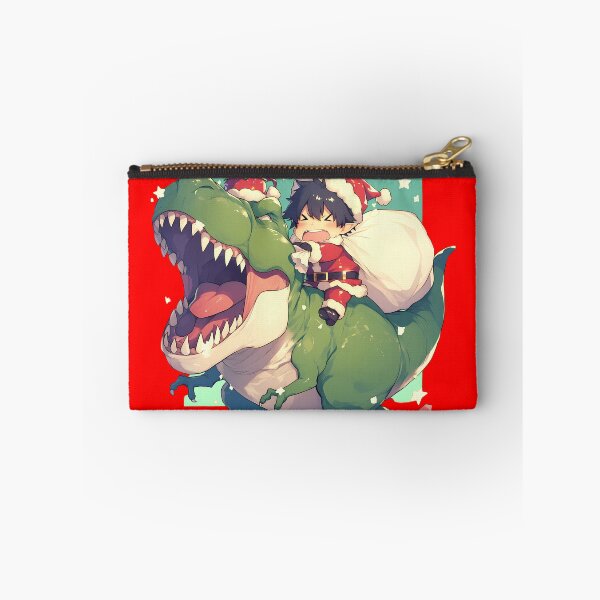 Item preview, Renzo Shima Riding Dinosaur In Christmas Santa Claus Blue Exorcist Anime designed and sold by TorbenKuhano.