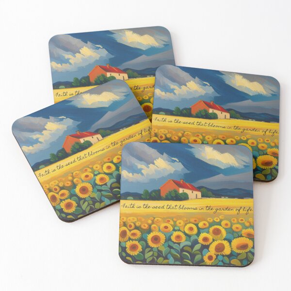 Item preview, Faith Blooms: Sunflower Art designed and sold by GardenReign.