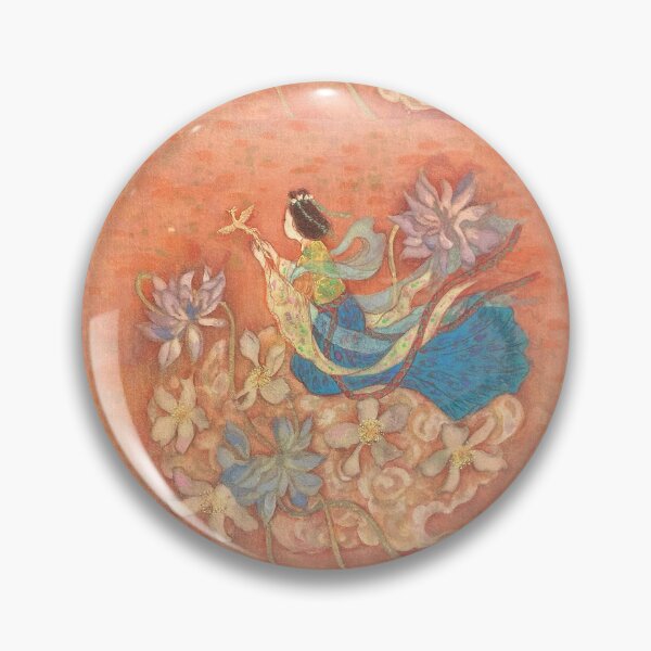Item preview, Akane Kaze: Celestial Maiden on Lotus Clouds designed and sold by nakaitomoko.