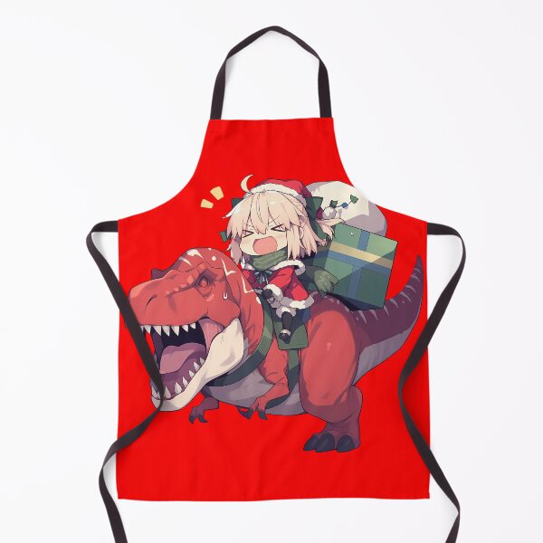 Item preview, Stay Night Saber And Okita Souji Riding Dinosaur In Christmas Santa Claus Fate Grand Order Game designed and sold by TorbenKuhano.
