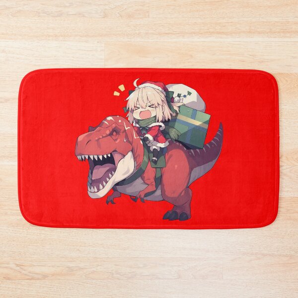 Item preview, Stay Night Saber And Okita Souji Riding Dinosaur In Christmas Santa Claus Fate Grand Order Game designed and sold by TorbenKuhano.