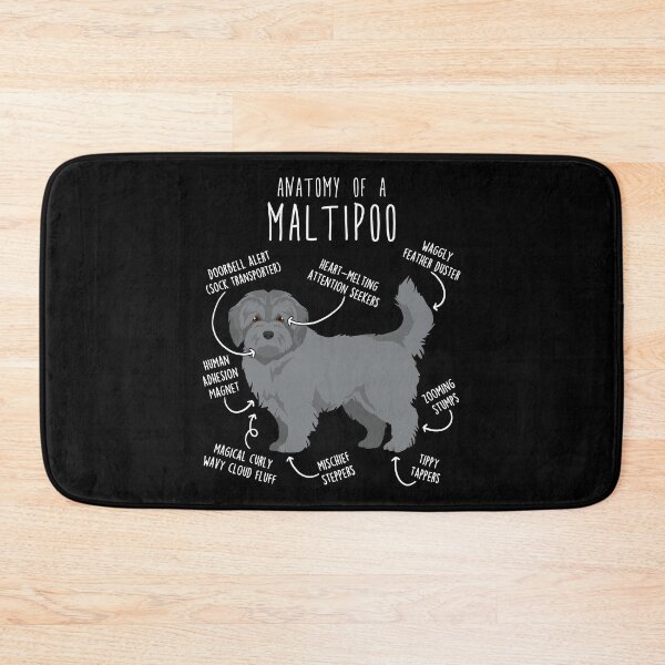 Item preview, Silver Maltipoo Dog Anatomy designed and sold by Clara Hollins.