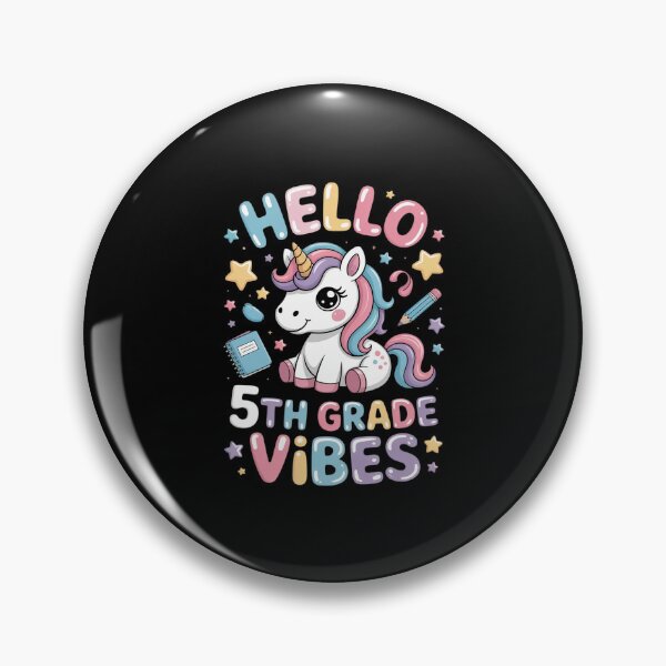 Item preview, 5TH Fifth Grade Vibes 1st Day School Unicorn designed and sold by JulienAureo.