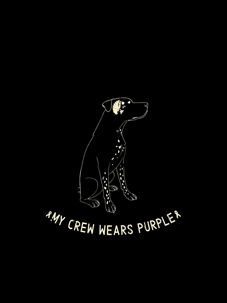 Thumbnail 4 of 4, iPhone Case, My Crew Wears Purple designed and sold by RoderickStout.