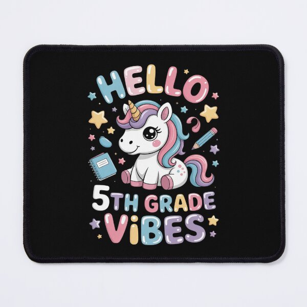 Item preview, 5TH Fifth Grade Vibes 1st Day School Unicorn designed and sold by JulienAureo.