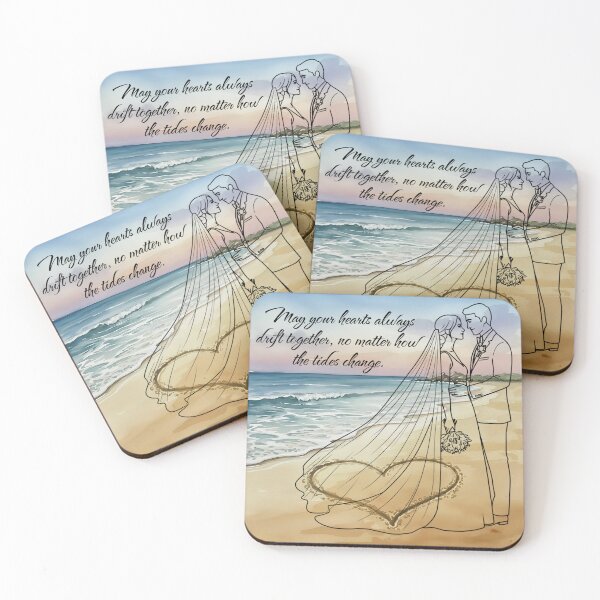 Item preview, Romantic Beach Wedding Bride and Groom | Wedding Gift Keepsake designed and sold by Friends Custom Creations.