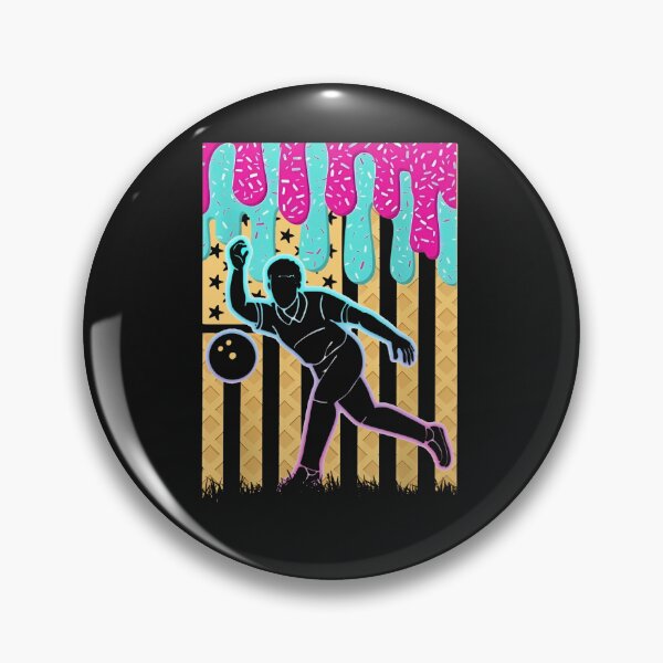 Item preview, Neon Bowling Ice Cream Drip Shirt designed and sold by LashondaGreen89.