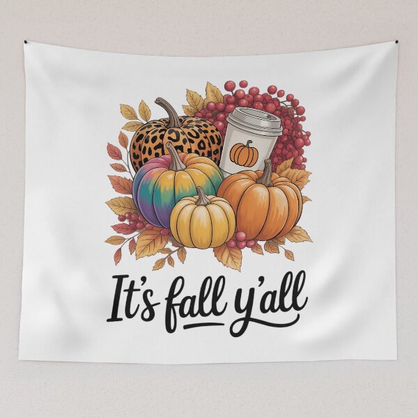 Item preview, Its Fall Yall Happy Fall Yall designed and sold by PunkNation-Arts.