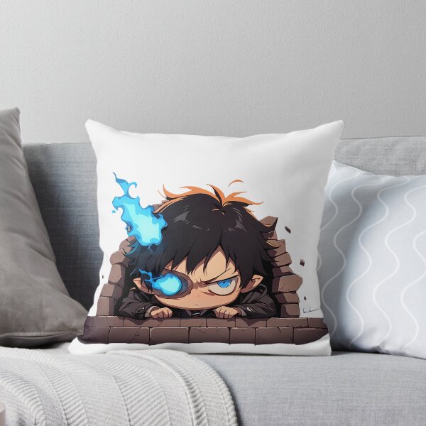 Item preview, Yukio Okumura Blue Exorcist Anime Peeking With Blue Fire Eye designed and sold by TorbenKuhano.
