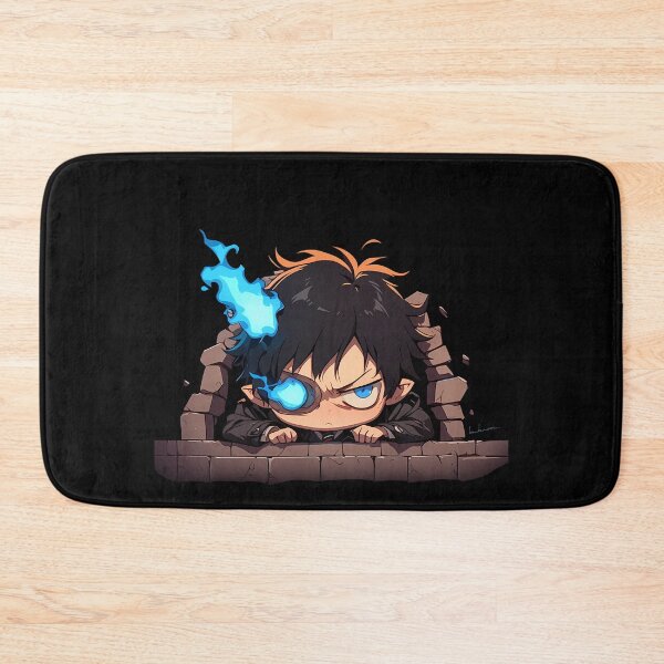 Item preview, Yukio Okumura Blue Exorcist Anime Peeking With Blue Fire Eye designed and sold by TorbenKuhano.