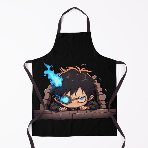 Item preview, Yukio Okumura Blue Exorcist Anime Peeking With Blue Fire Eye designed and sold by TorbenKuhano.