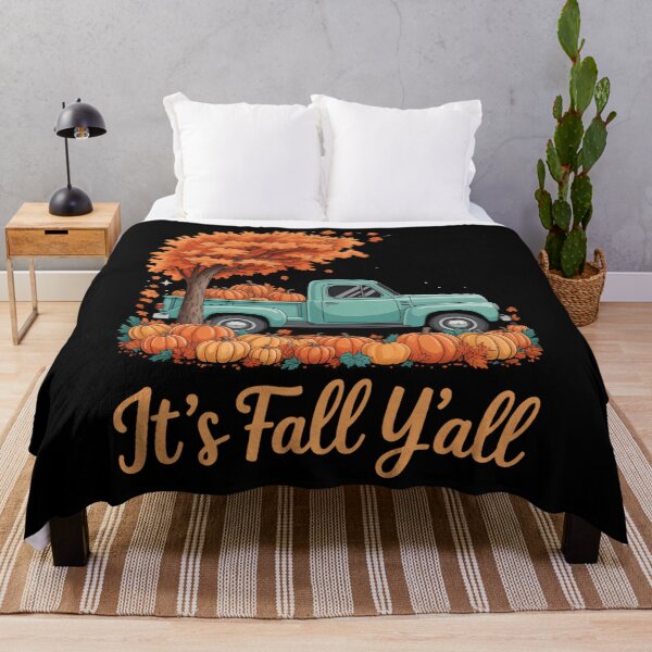 Item preview, It's Fall Y'all Truck Autumn Tree Pumpkin Fall Thanksgiving designed and sold by PunkNation-Arts.
