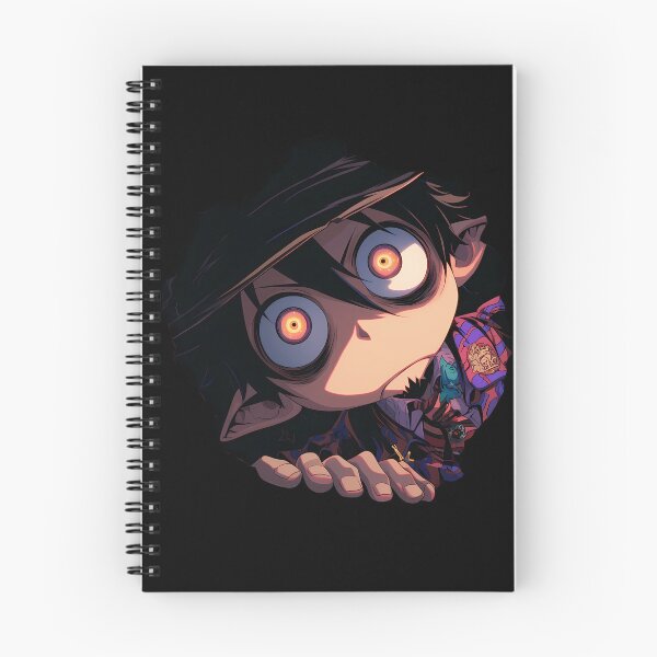 Item preview, Mephisto Pheles Blue Exorcist Anime Peeking With Crazy Smile designed and sold by TorbenKuhano.
