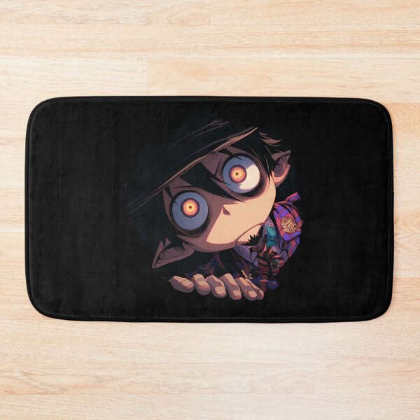Item preview, Mephisto Pheles Blue Exorcist Anime Peeking With Crazy Smile designed and sold by TorbenKuhano.