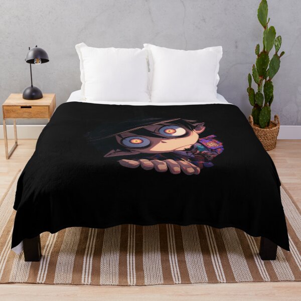 Item preview, Mephisto Pheles Blue Exorcist Anime Peeking With Crazy Smile designed and sold by TorbenKuhano.