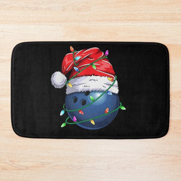 Item preview, Christmas Bowling Ball Santa Hat Shirt designed and sold by LarryMBrown.