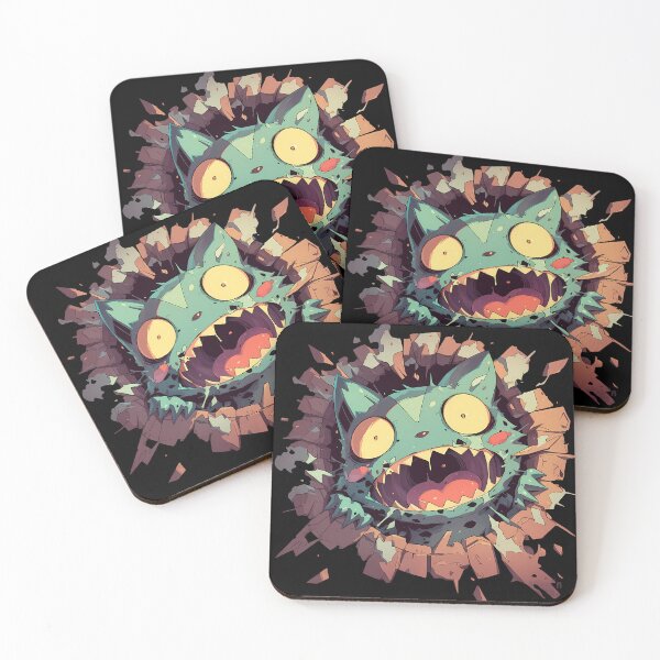 Item preview, Amaimon Blue Exorcist Anime Peeking Through Brick Wall With Wild Eyes  designed and sold by TorbenKuhano.