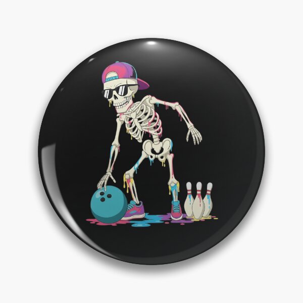 Item preview, Cool Skeleton Bowling Drip T-Shirt designed and sold by LarryMBrown.