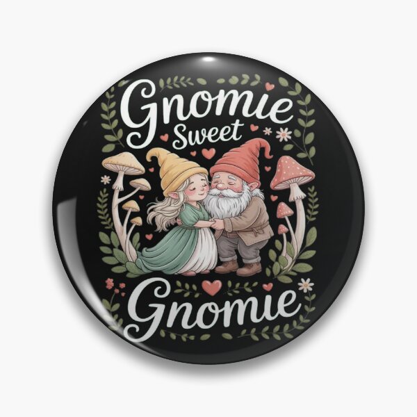 Item preview, Gnomie Sweet Gnomie Cottagecore Gnome Hug designed and sold by ChristopherMil6.