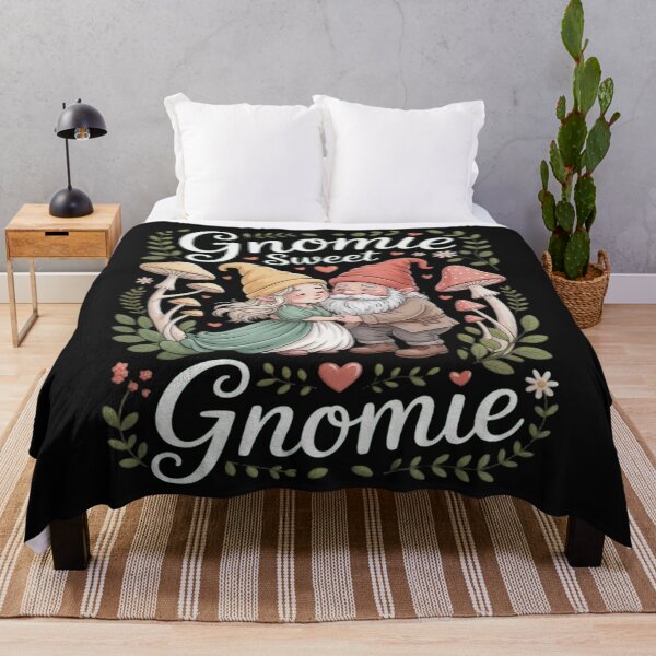 Item preview, Gnomie Sweet Gnomie Cottagecore Gnome Hug designed and sold by ChristopherMil6.