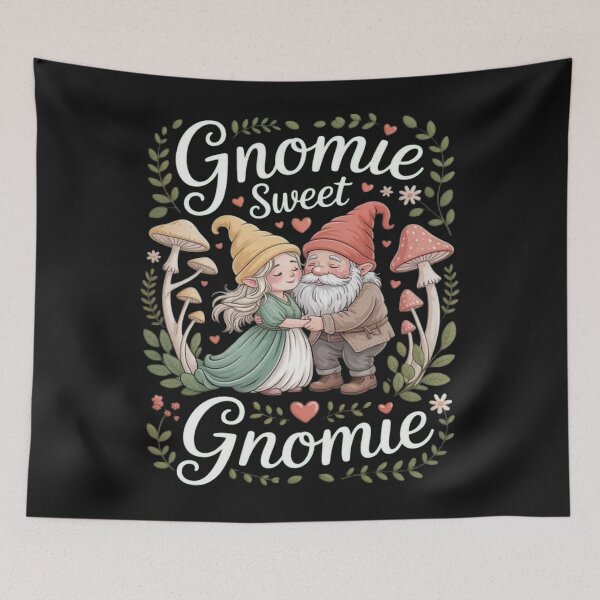 Item preview, Gnomie Sweet Gnomie Cottagecore Gnome Hug designed and sold by ChristopherMil6.
