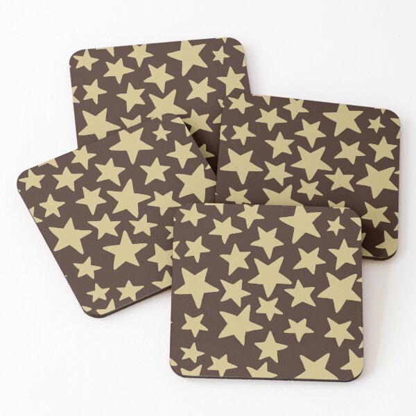 Item preview, Espresso Wonky Stars designed and sold by STUDIO MORE Los Angeles.