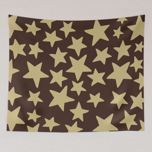 Item preview, Espresso Wonky Stars designed and sold by STUDIO MORE Los Angeles.