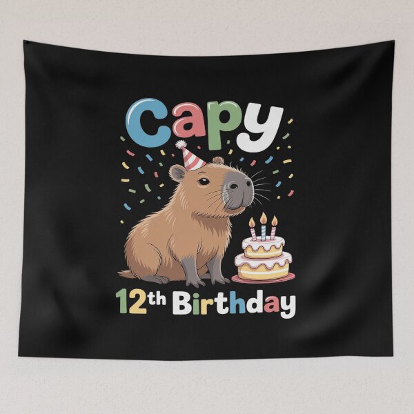 Item preview, 12 Year Old Capybara 12th Birthday Capybara designed and sold by tabdejinti.