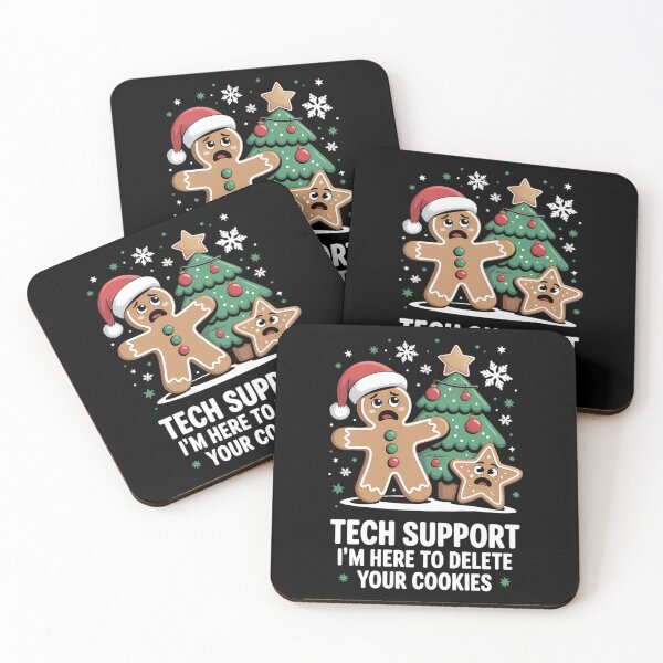 Item preview, Christmas Tech Support Here to Delete Cookies designed and sold by HellD3vil-Art.