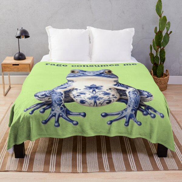 Item preview, Rage Consumes Me Frog Meme Shirt | Funny Angry Porcelain Style Frog Gift | Sarcastic Humor Tee | Unique Frog Decor designed and sold by Pjotre7.