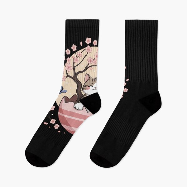 Item preview, Cherry Blossom Tree Cat Japanese Aesthetic Vaporwave designed and sold by marcusry.