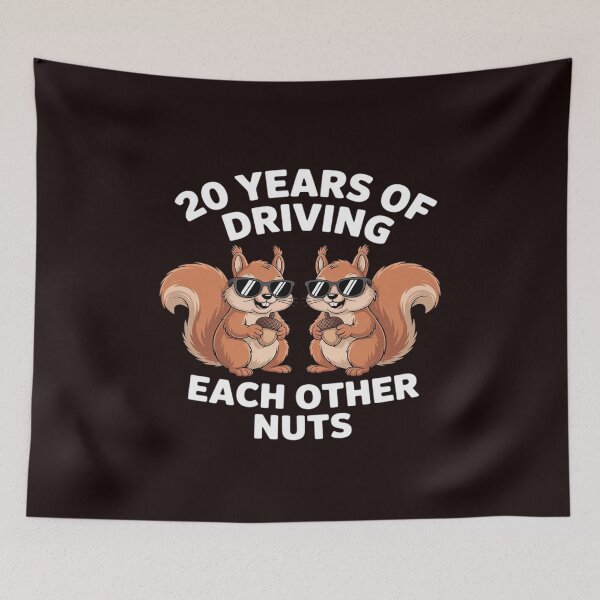 Item preview, 20 Years Of Driving Each Other Nuts Squirrel Couple Matching designed and sold by tabdejinti.